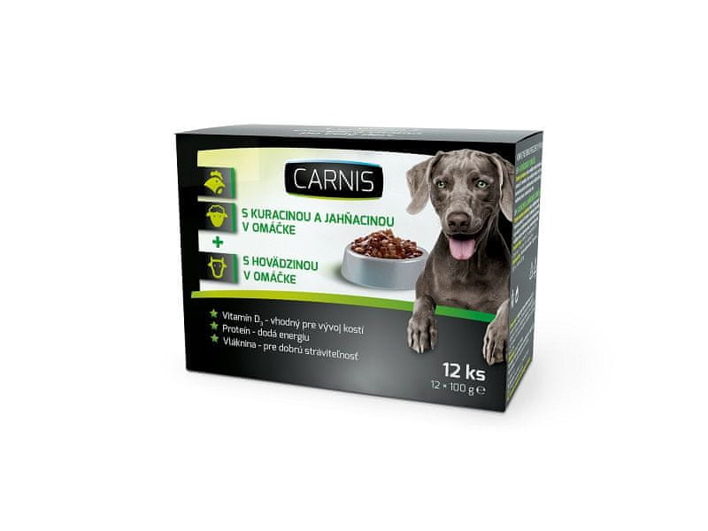 Carnis kapsičky pre psov 12x100 g